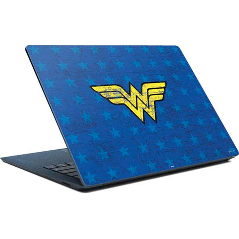 DC Comics Wonder Woman Emblem on Flag Surface Laptop Skin
